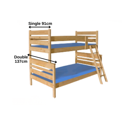 Bunk - Jedi - Tribunk with mattresses