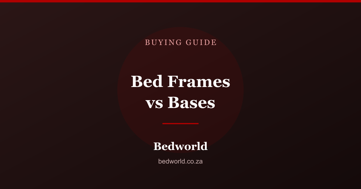 Bed frames and bases compared for supporting a mattress
