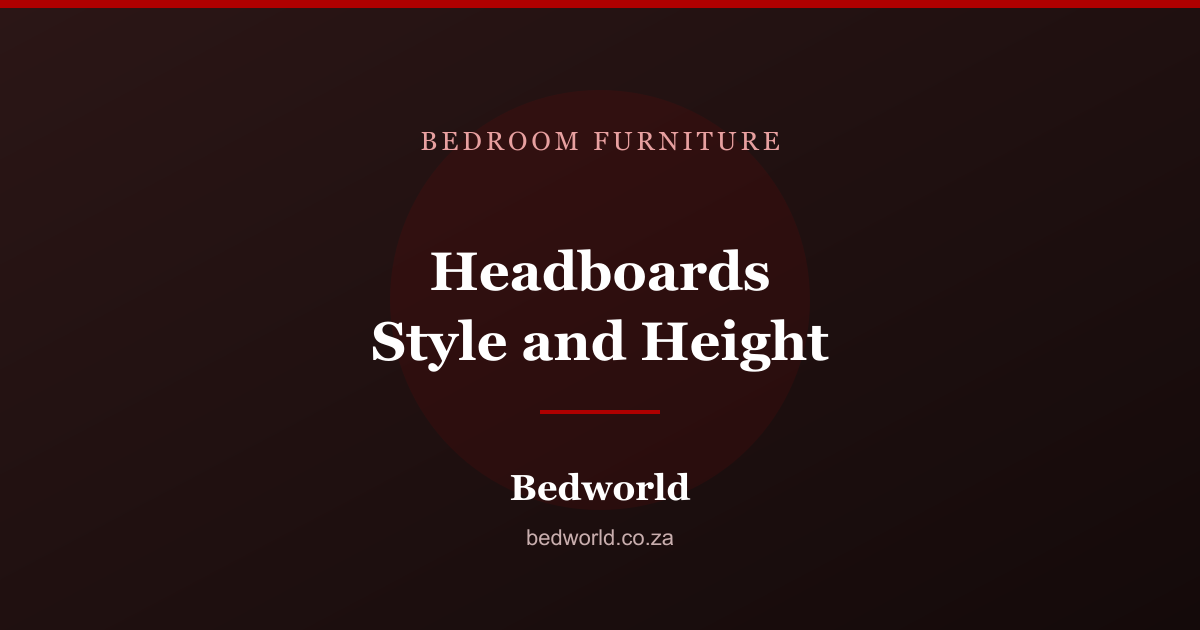 Headboards in different styles and heights for bedroom beds