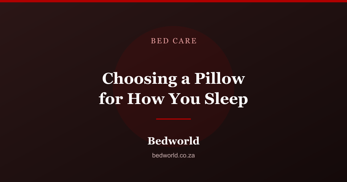 Pillows in different lofts for side, back and front sleepers