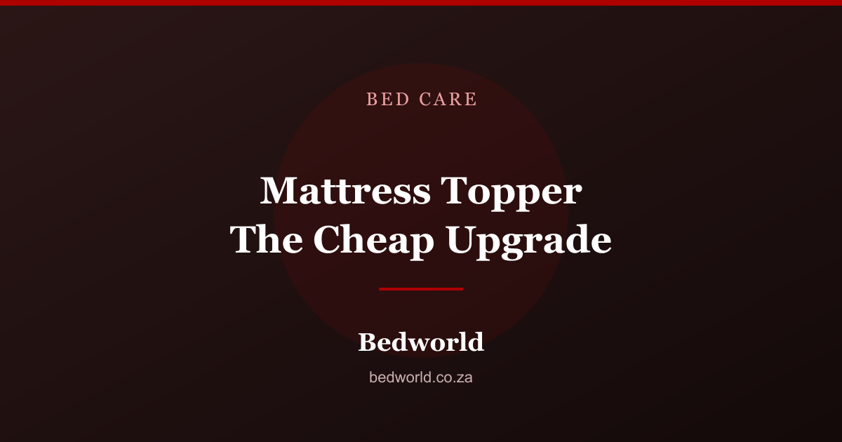 Mattress toppers to soften a firm bed and add comfort